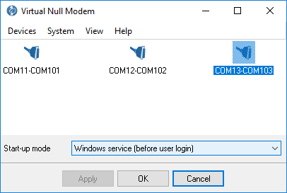 Click to view Virtual Null Modem 2.5.3.927 screenshot